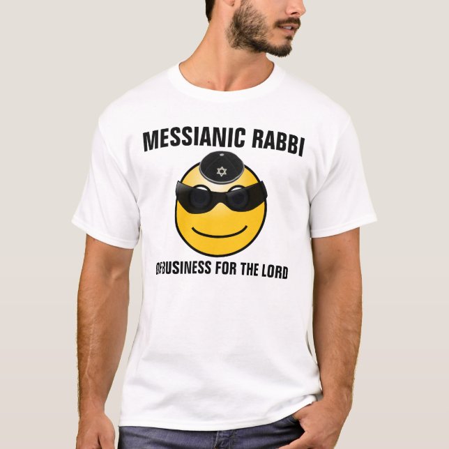 Messianic Jewish Rabbi T-shirts (Framsida)