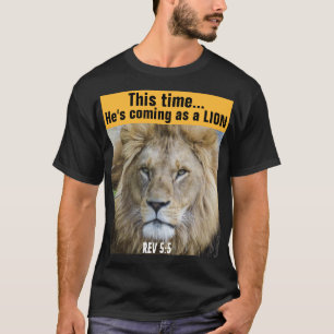 MESSIANIC JEWISH T-SHIRTS, YESHUA ROARING LEJON SL T SHIRT