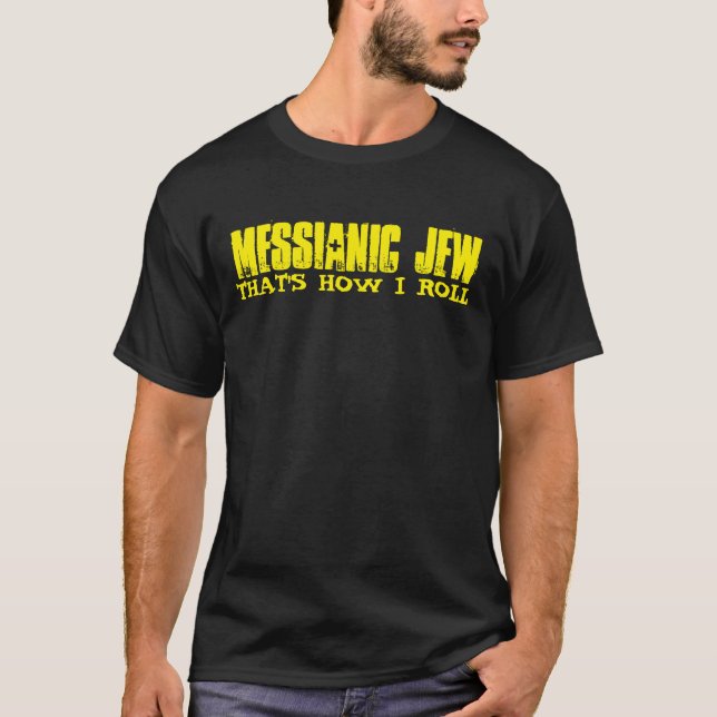 Messianic judeT-tröja som är judiska Tee Shirt (Framsida)