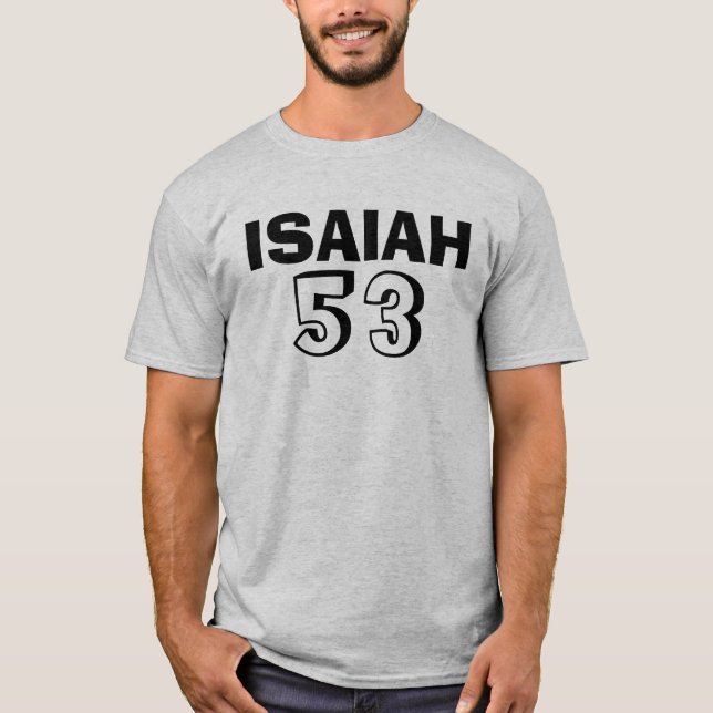 Messianic judiska T-tröja, ISAIAH 53 Tee (Framsida)