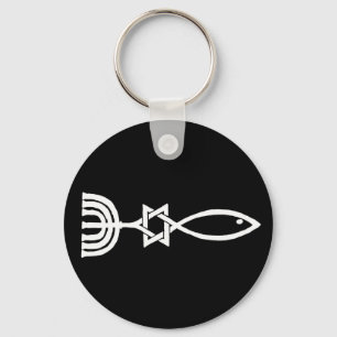 Messianic symbol nyckelring