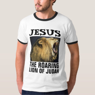 Messianiska judiska T-tröjor, ROARING LEJON AV JUD T Shirt