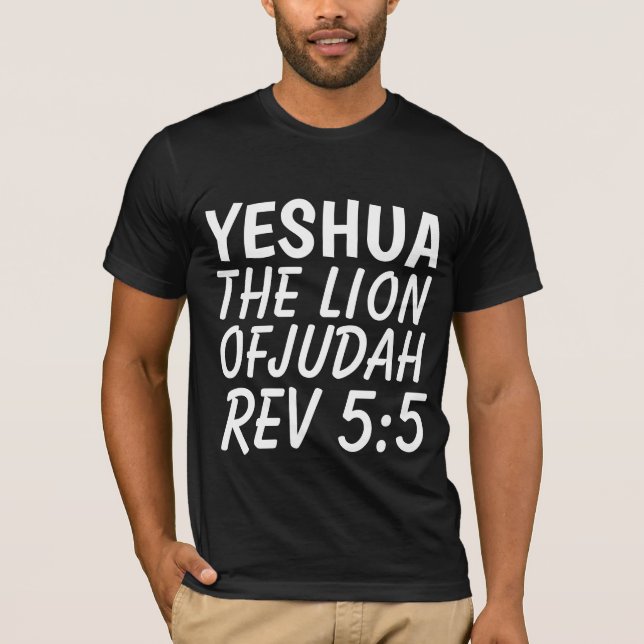 Messiansk judisk, YESHUA T-shirts Christian Tees (Framsida)