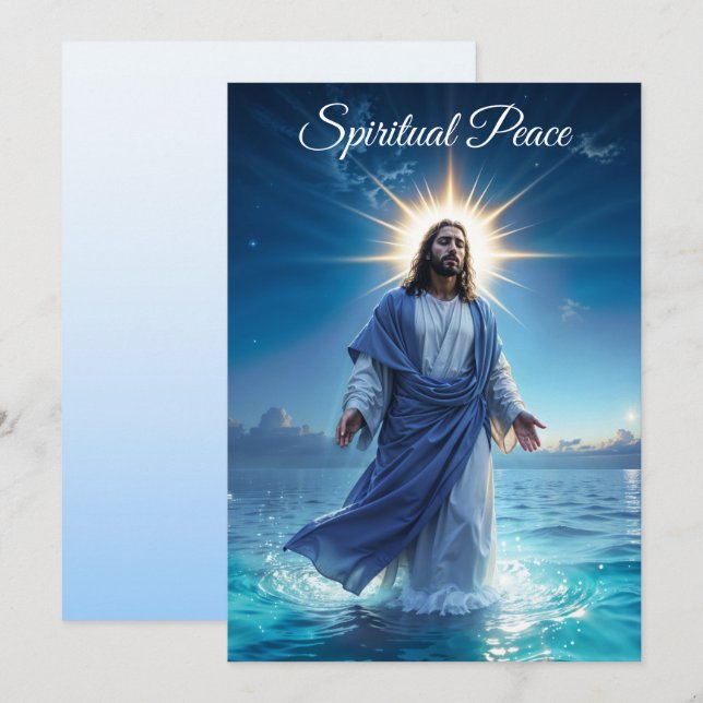 Messias Jesus Kristus nåd och frid konst Inbjudningar (Fram/baksida)