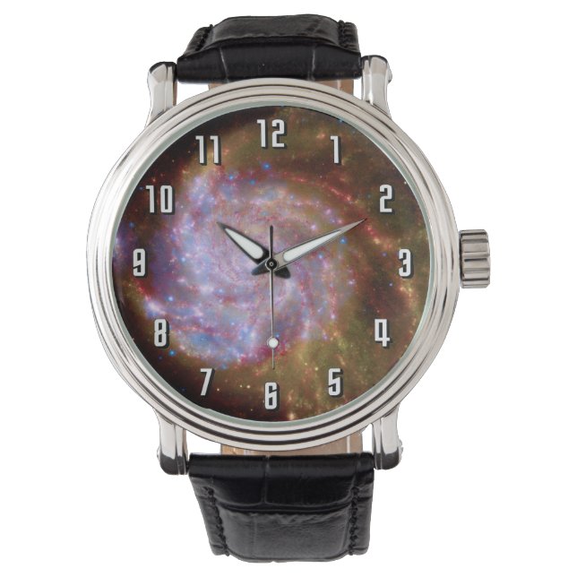 Messier 101 Spiralgalax - Hubble-teleskopets foto Armbandsur (Framsida)