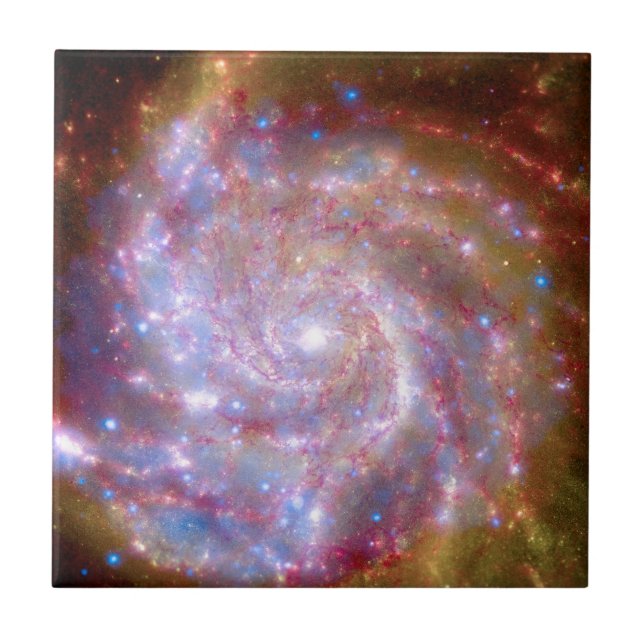 Messier 101 Spiralgalaxen - Hubble-teleskopets fot Kakelplatta (Framsidan)