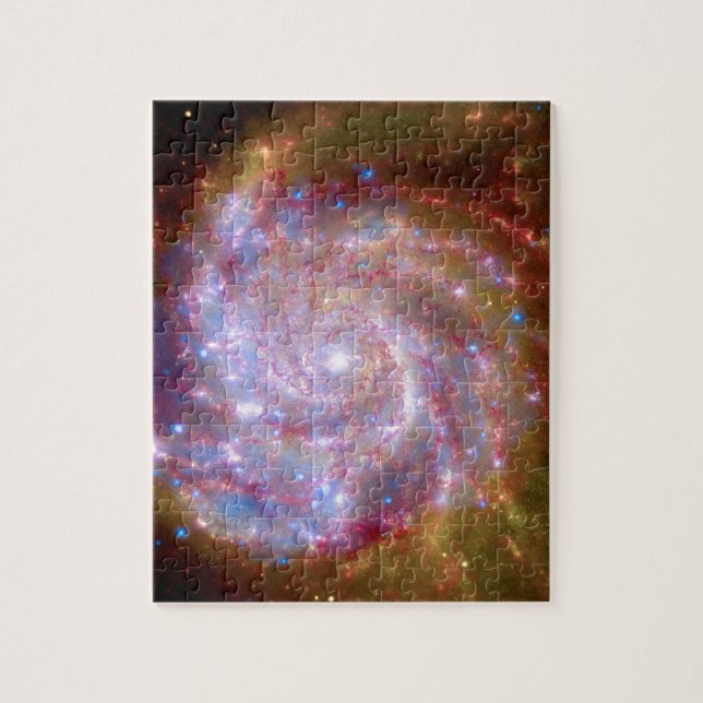 Messier 101 Spiralgalaxen - Hubble-teleskopets fot Pussel (Vertikal)