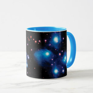 Messier 45 Plejaderna Stjärnhop NASA Rymdfoto Mugg