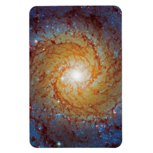 Messier 74 Spiralgalaxen Rymdfoto Magnet