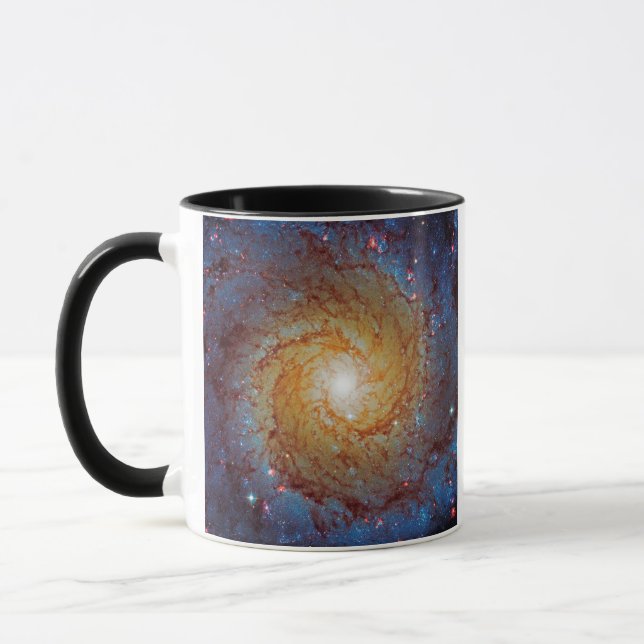 Messier 74 Spiralgalaxen Rymdfoto Mugg (Vänster)