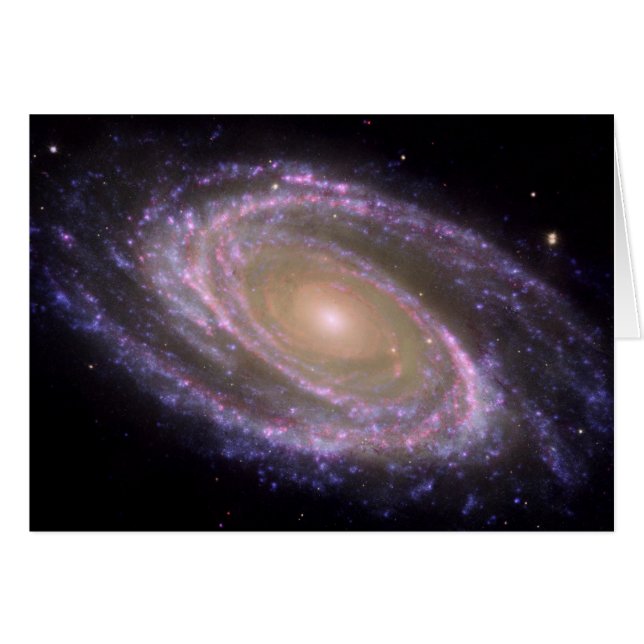 Messier 81 Spiral Galaxy Hälsningskort (Framsidan Horizontal)