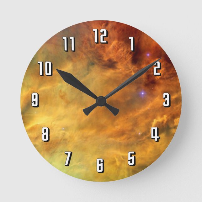 Messier 8 Lagunnebulosan - NASA Hubble Rymdfoto Rund Klocka (Framsida)