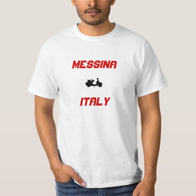 Messina, Italien Scooter T Shirt (Framsida)