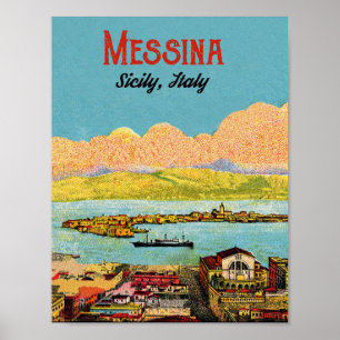 Messina, Sicilien, Italien Poster