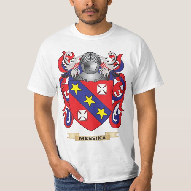 Messina vapensköld (familjvapenskölden) t shirt (Framsida)