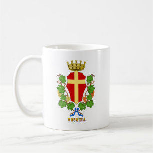 Messinas vapen, Sicilien Kaffemugg