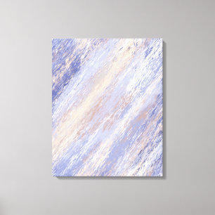 Messy Abstrakt Blue- och Beige Paint Strokes Canvastryck