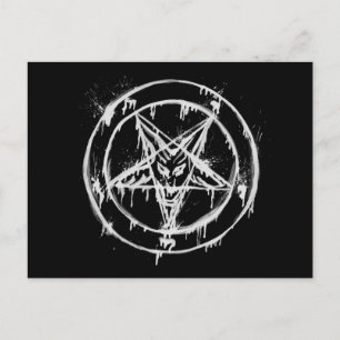 Messy Baphomet-vykort Vykort