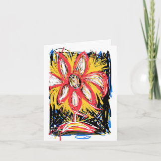 Messy-blomman (tom inuti) kort