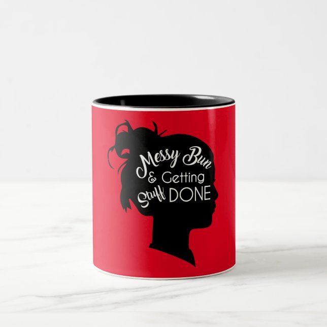Messy Bun 11 oz Two-Tone Mugg (Center)