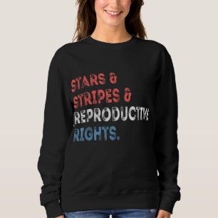 Messy Bun American Flagga, Stars Rand Reproductiv T Shirt