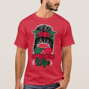 Messy Bun bangladeshi Maka till en bengalisk Bangl T Shirt