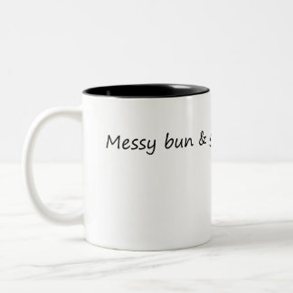 Messy Bun & Get Saker klar Två-Tonad Mugg