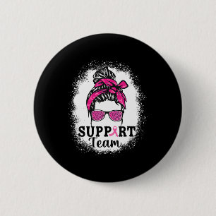 Messy Bun Hair Support Team Breast Cancer Awarenes Knapp
