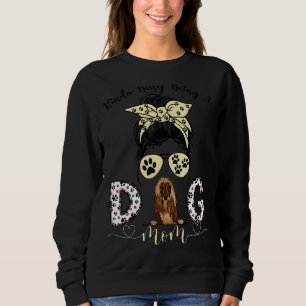 Messy Bun Kinda Busy är ett afghanskt Hound i Hund T Shirt