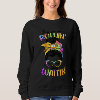 Messy Bun School Bus Driver They See Me Rollin' Th T Shirt