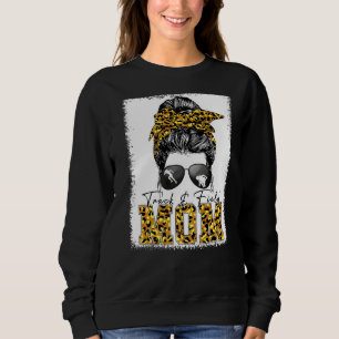 Messy Bun Track Fält Mamma Running Springer Mor T Shirt