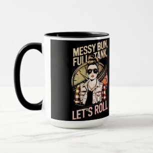 "Messy Bun" Womans Trucker Mugg