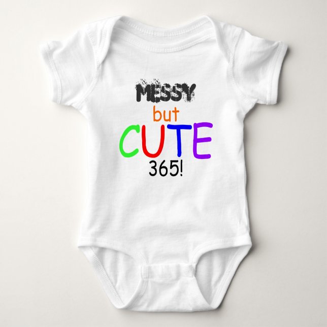 Messy but Cute 365 Colorful Shirt T-shirt (Framsida)