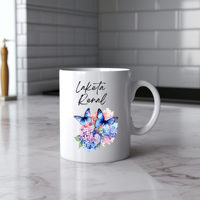 Messy Butterfly Watercolor Mugg (Skapare uppladdad)