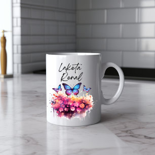 Messy Butterfly Watercolor Mugg