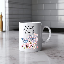 Messy Butterfly Watercolor Mugg