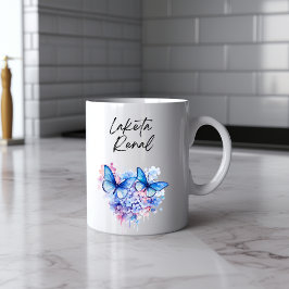 Messy Butterfly Watercolor Mugg