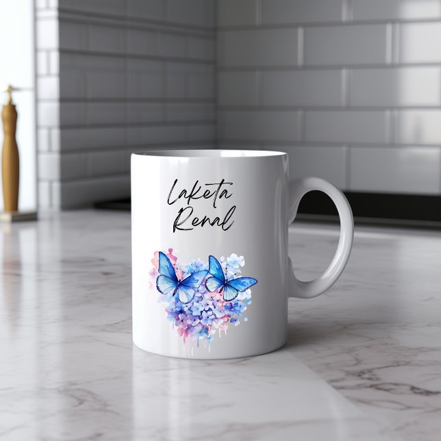 Messy Butterfly Watercolor Mugg (Skapare uppladdad)