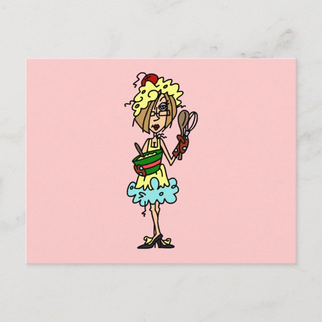 Messy Cook T-shirts och presenter Vykort (Framsida)