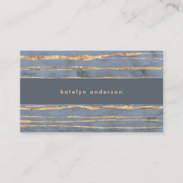 Messy Guld Line | Blått periwinkle | PROFESSIONELL Visitkort