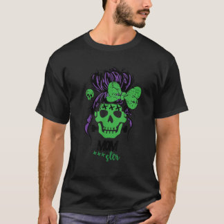 Messy Hair Bun Monster T Shirt