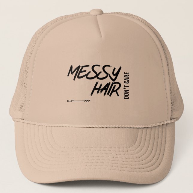 MESSY HAIR KÄNNER INTE BASEBALL CAP KEPS (Framsida)
