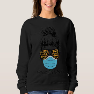 Messy Hair Tal Therapy Life Bära Mask Sunglass T Shirt