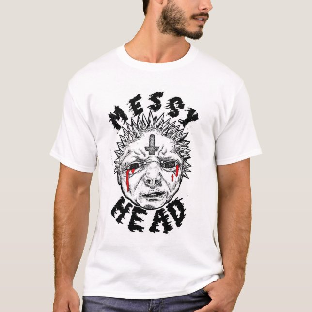Messy Head Band T Shirt (Framsida)