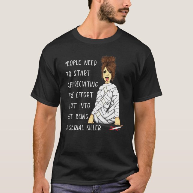 Messy köper in min ansträngning att inte vara seri t shirt (Framsida)