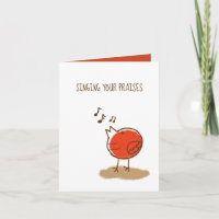 Messy Little Bird sjunger din Praises Tack