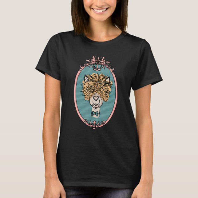 Messy Llama Alpaca Boy Kids T Shirt (Framsida)