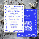 Messy Loops Hand plockade Anpassningsbar QR Pub Ba Inbjudningar<br><div class="desc">Perfekt-kort för att tillkännage ett bat mitzvah, pub mitzvah eller annat judiskt firande! Hand gjorde skitsnack ram för dig på framsidan! FULLT ANPASSADE! Klicka på "Anpassa" ovan om du vill redigera texten och lägga till länken till QR-koden. Klicka på "Redigera med verktyg" om du vill justera typsnitt, färg och placeringar...</div>