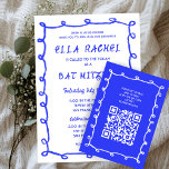 Messy Loops Hand plockade Anpassningsbar QR Pub Ba Tilläggskort<br><div class="desc">Perfekt ENCLOSURE CARDS to be bat mitzvah, pub mitzvah eller annan judisk firande! Hand gjorde skitsnack ram för dig på framsidan! FULLT ANPASSADE! Klicka på "Anpassa" ovan om du vill redigera texten och lägga till länken till QR-koden. Klicka på "Redigera med verktyg" om du vill justera typsnitt, färg och placeringar...</div>