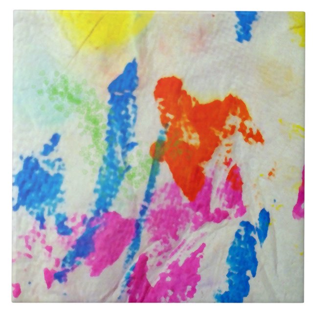 Messy Paint Kakelplatta (Framsidan)